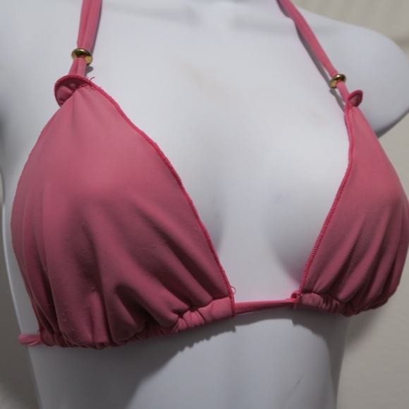 Pink Tie String Bikini - Picture 6 of 7